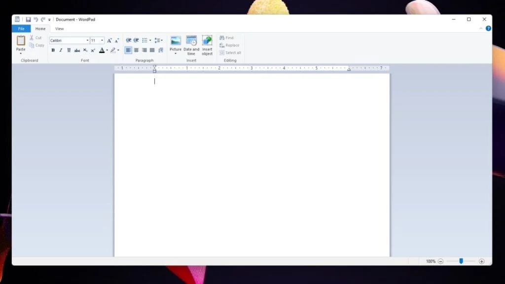 Windows 11 WordPad