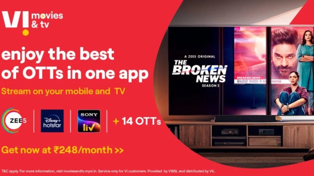 Vi Movies & TV app Zee5 partnership