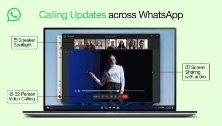 WhatsApp improved video calling