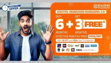 Excitel Monsoon Hungama 2.0 offer