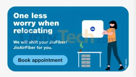 Reliance Jio AirFiber reloaction service